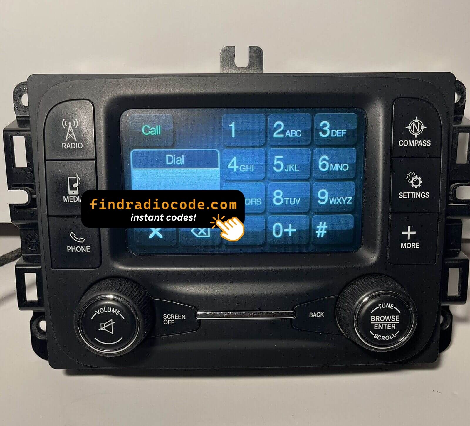 Uconnect 5.0 UCA UDA VP2RFP 4 digit unlock code for this radio